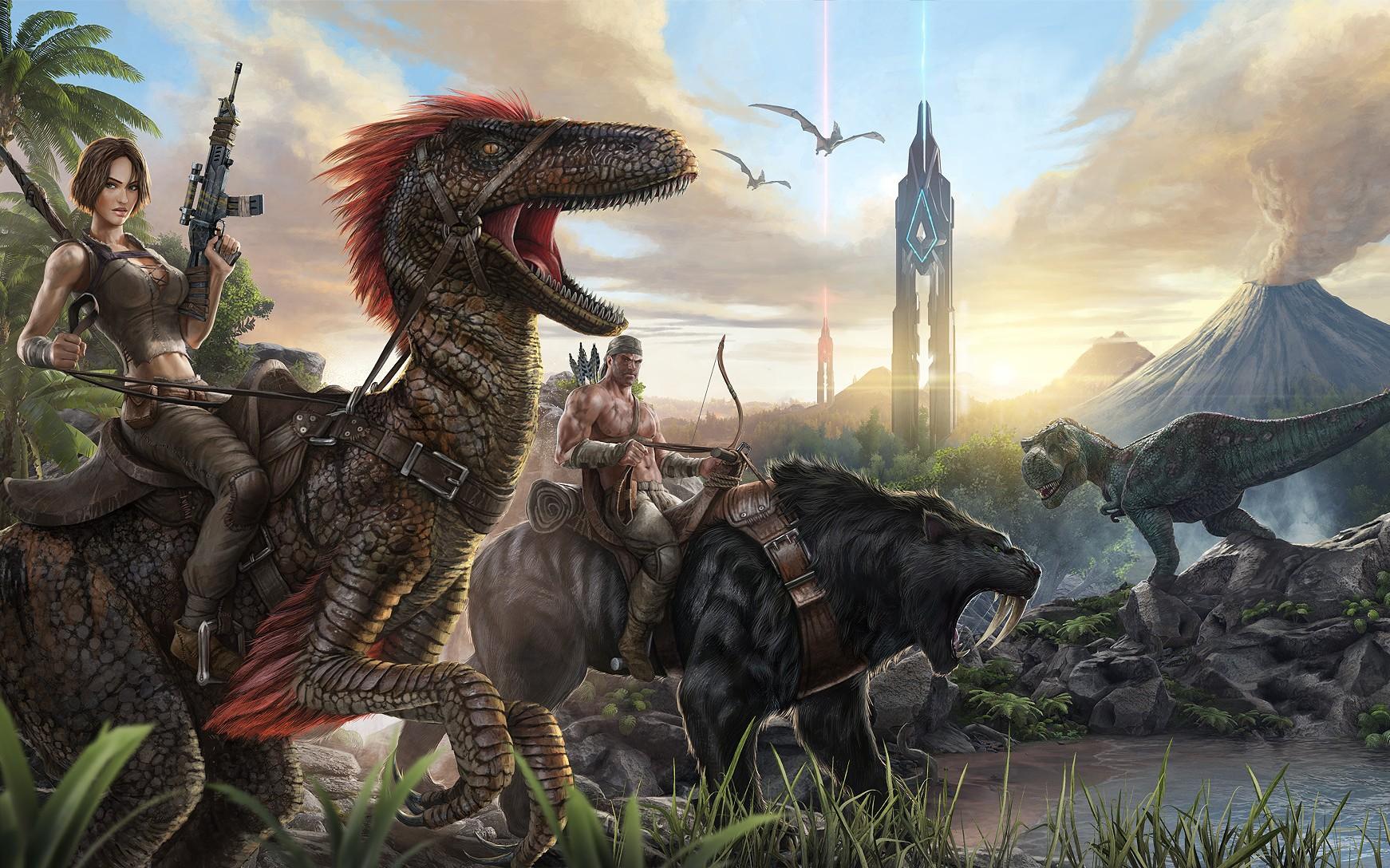 方舟生存进化手游破解版:一款恐龙世界冒险的游戏
