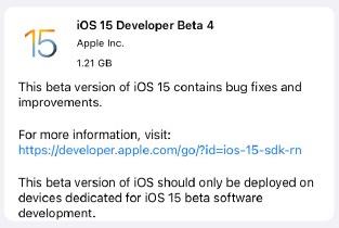 ios15 beta4更新内容汇总：苹果ios15beta4描述文件更新详情[多图]图片1