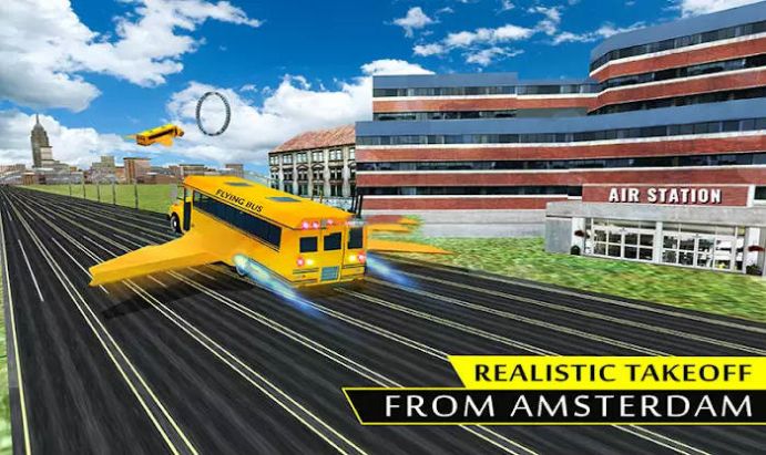 高中飞行公交车模拟器安卓版下载-高中飞行公交车模拟器手游下载