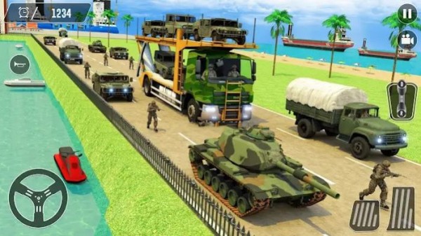 美国军队卡车运输模拟器游戏手机版下载-美国军队卡车运输模拟器最新版下载