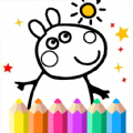 小猪猪画画填色最新版手机app下载-小猪猪画画填色无广告版下载