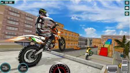 摩托车车顶跳跃特技游戏手机版下载-摩托车车顶跳跃特技最新版手游下载