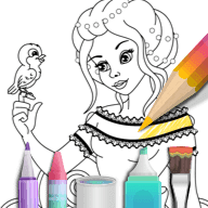公主填色本(Princess Coloring)安卓版游戏下载-公主填色本(Princess Coloring)手游下载